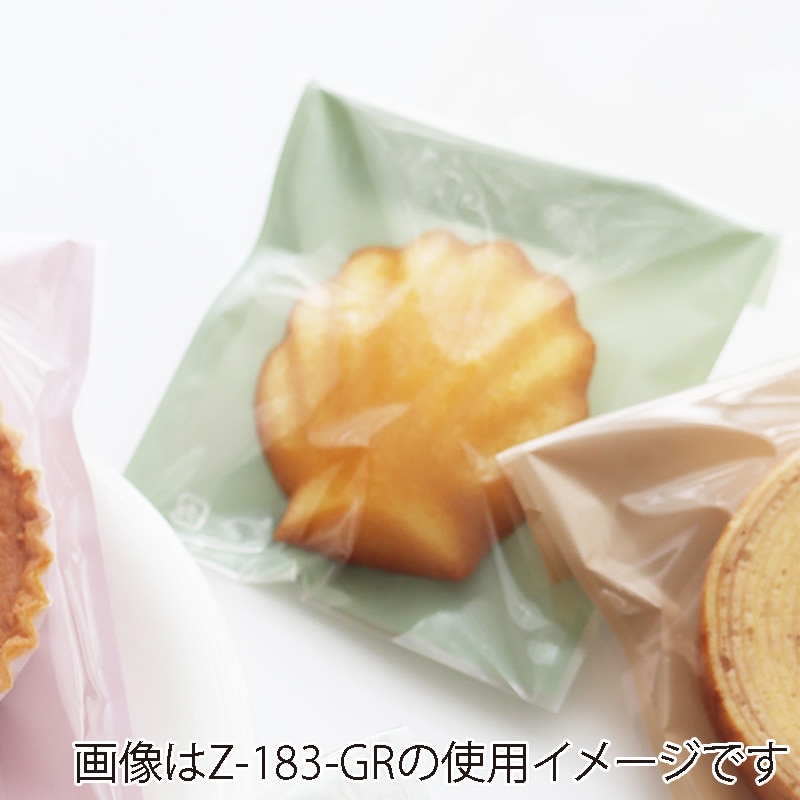 福重 ガスバリア袋　ワントーンパック　中 スモーキーグリーン Z-182-GR　586008　 1束（ご注文単位1束）【直送品】