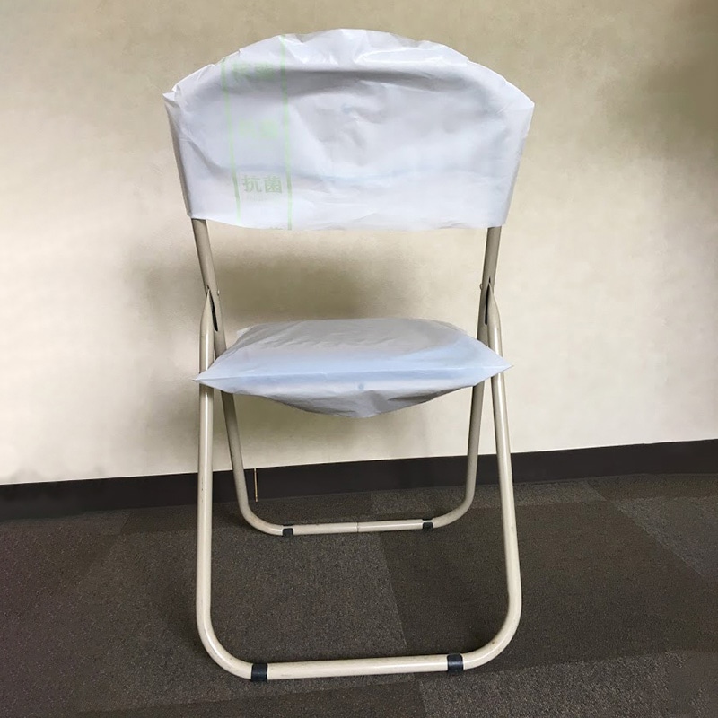 サンプラスチック 抗菌パイプ椅子カバー HL-KSP 1箱(ご注文単位1箱)【直送品】