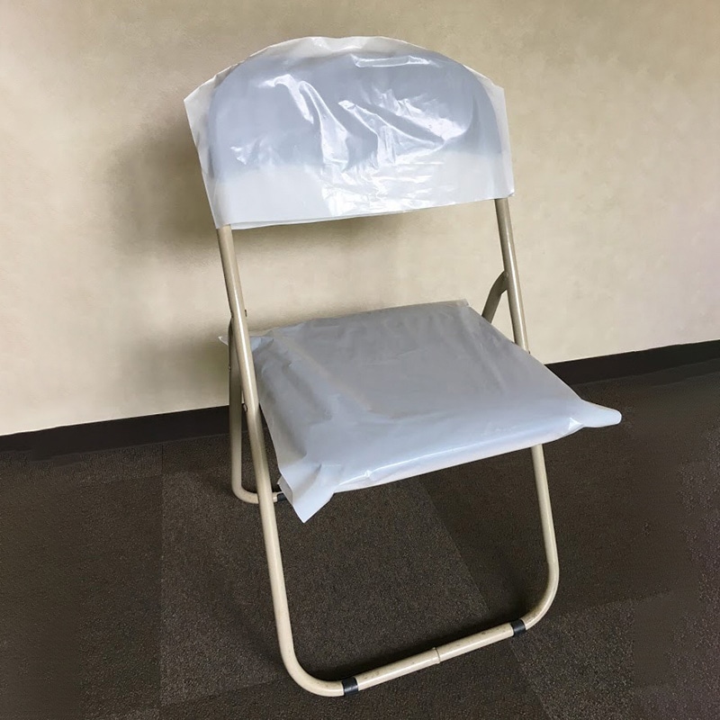 サンプラスチック 抗菌パイプ椅子カバー HL-KSP 1箱(ご注文単位1箱)【直送品】