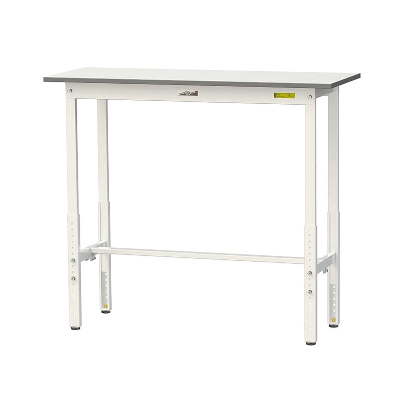 山金工業 ワークテーブル150　高さ調整タイプ H900～1200mm　基本形 1200×450 1台（ご注文単位1台）【直送品】