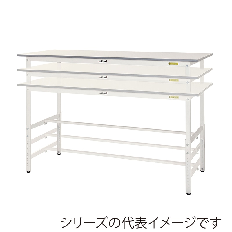 山金工業 ワークテーブル150 高さ調整タイプ H900~1200mm 基本形 600×600 1台(ご注文単位1台)【直送品】