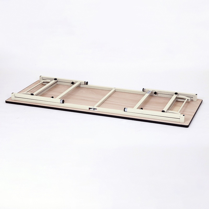 山金工業 ワークテーブル 折りタタミ高さ調整タイプ 塩ビシート天板22mm アイボリー 900×600×600~900 1台(ご注文単位1台)【直送品】