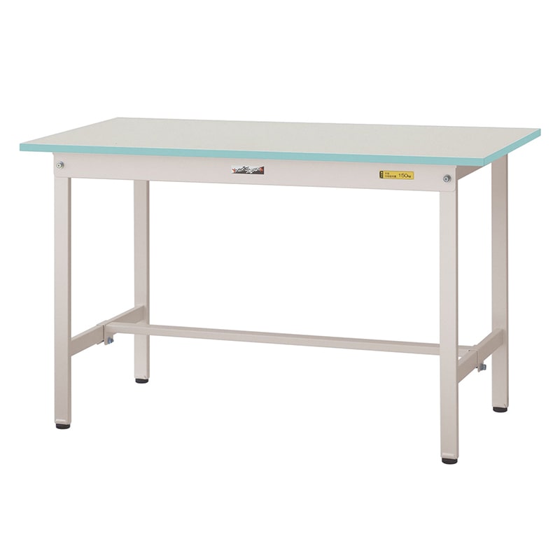 山金工業 ワークテーブル150　色彩テーブル　H740mm 基本形　スカイブルー 1200×600 1台（ご注文単位1台）【直送品】