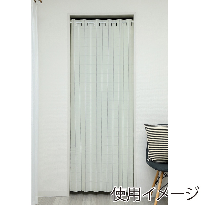 ユティック パタパタカーテン　95×200 バイアス柄　ベージュ UPK-03 1枚（ご注文単位1枚）【直送品】