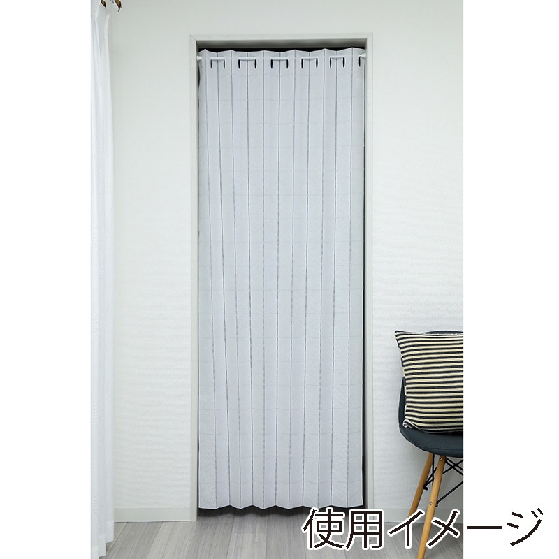 ユティック パタパタカーテン　95×200 ダマスク柄　アイボリー UPK-05 1枚（ご注文単位1枚）【直送品】