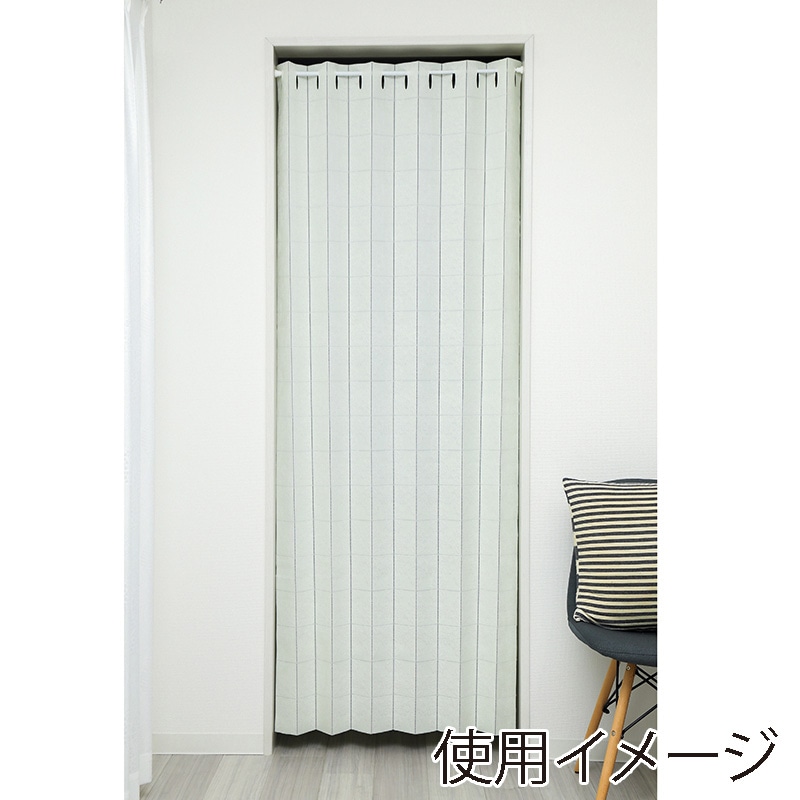 ユティック パタパタカーテン　95×200 ダマスク柄　ベージュ UPK-07 1枚（ご注文単位1枚）【直送品】