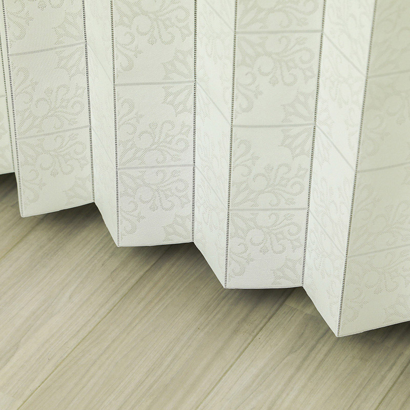 ユティック パタパタカーテン 95×200 ダマスク柄 ベージュ UPK-07 1枚(ご注文単位1枚)【直送品】