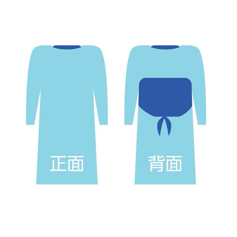 ストラシステム 抗菌プラスチックガウン ワン フリーサイズ 30枚入 1箱(ご注文単位8箱)【直送品】