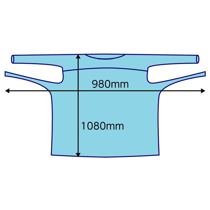 ストラシステム 抗菌プラスチックガウン ワン フリーサイズ 30枚入 1箱(ご注文単位8箱)【直送品】