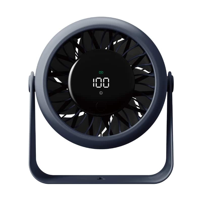 イトウ 卓上ファン 100段階風量 ブラック HRS-0426 1個（ご注文単位16個）【直送品】