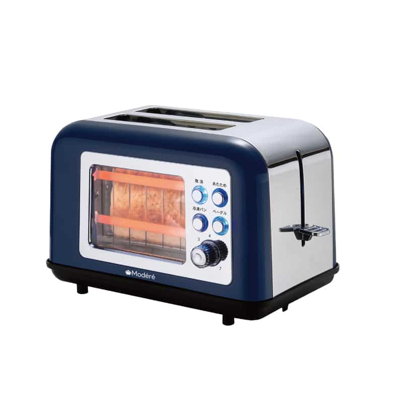 イトウ レトロ調窓付き ポップアップ型トースター HRS-2062 1個（ご注文単位6個）【直送品】