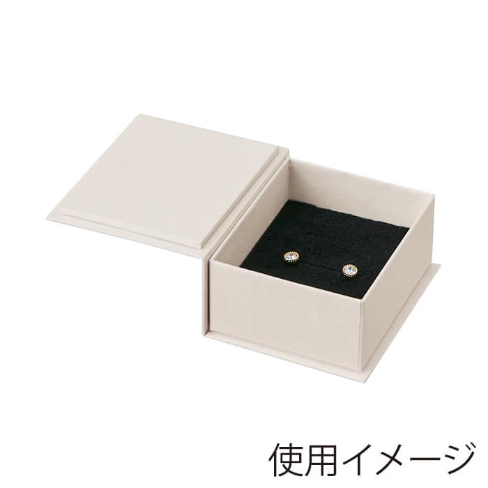 原口 ペーパーボックス リング・イヤリング・ペンダント 台紙付きタイプ オフホワイト REP229 1個（ご注文単位20個）【直送品】