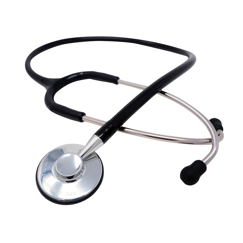 >ADスコープ ステソスコープライト AD711 シングルヘッド ブラック 1個(ご注文単位1個)【直送品】