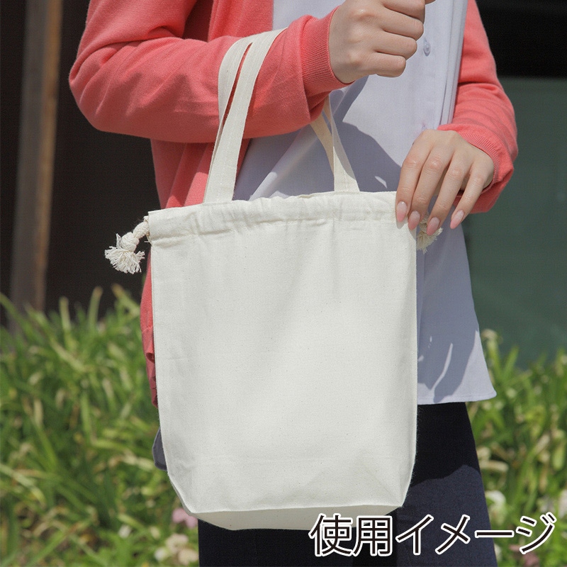 遠東商会 コットンエコ巾着 Mサイズ 301-C 1枚（ご注文単位400枚）【直送品】