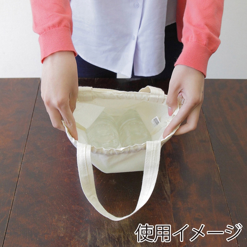 遠東商会 コットンエコ巾着 Mサイズ 301-C 1枚(ご注文単位400枚)【直送品】