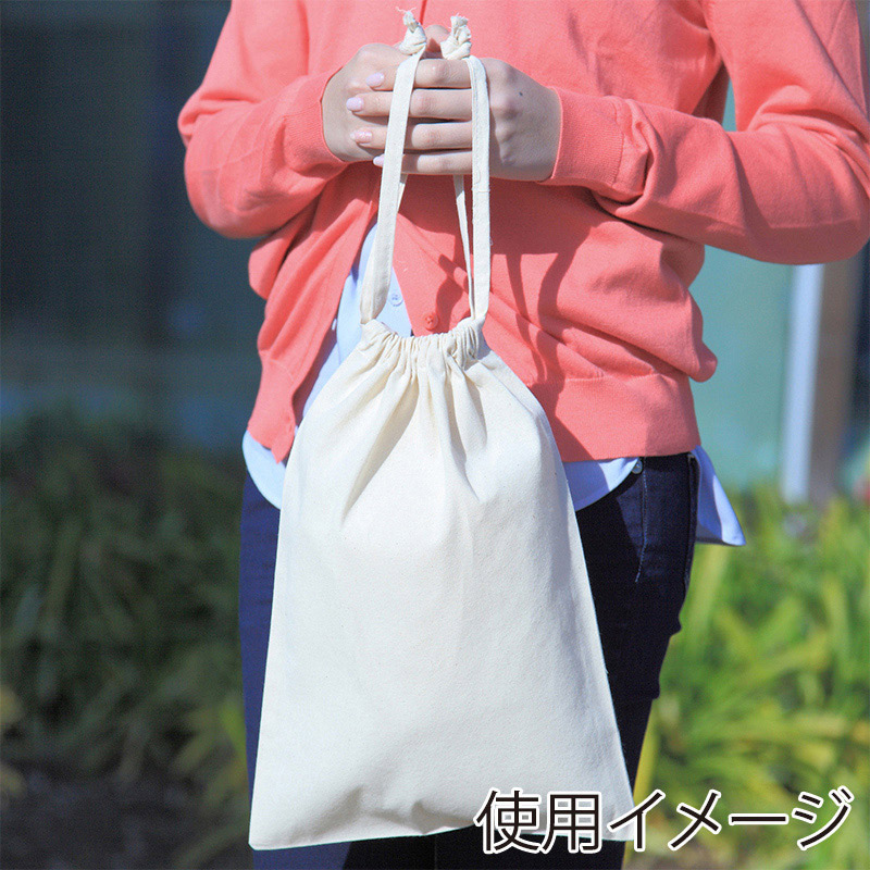 遠東商会 コットン巾着 Mサイズ 93-C 1枚（ご注文単位200枚）【直送品】