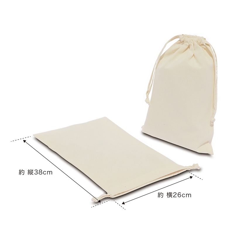 遠東商会 コットン巾着 Mサイズ 93-C 1枚(ご注文単位200枚)【直送品】