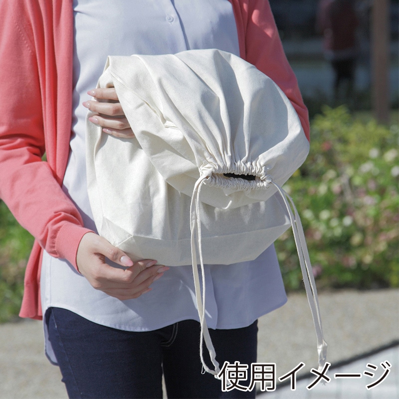 遠東商会 コットン巾着 Lサイズ 94-C 1袋(ご注文単位100袋)【直送品】