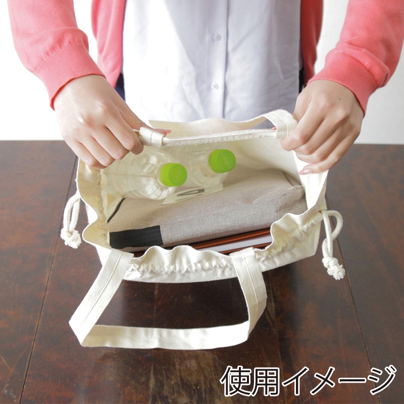 遠東商会 コットンエコ巾着 Lサイズ 103-C 1袋(ご注文単位200袋)【直送品】