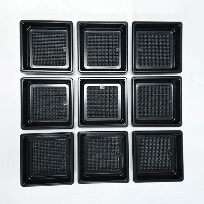 ニシキ 会席弁当容器 新ひぜん盛 中仕切F 40用 黒 20枚/袋(ご注文単位1袋)【直送品】