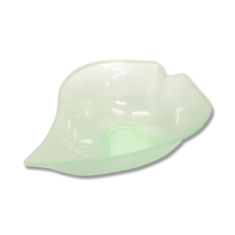 ニシキ プラスチック皿 ほほえみ PP 13 ラメグリーン 25枚/袋（ご注文単位16袋）【直送品】