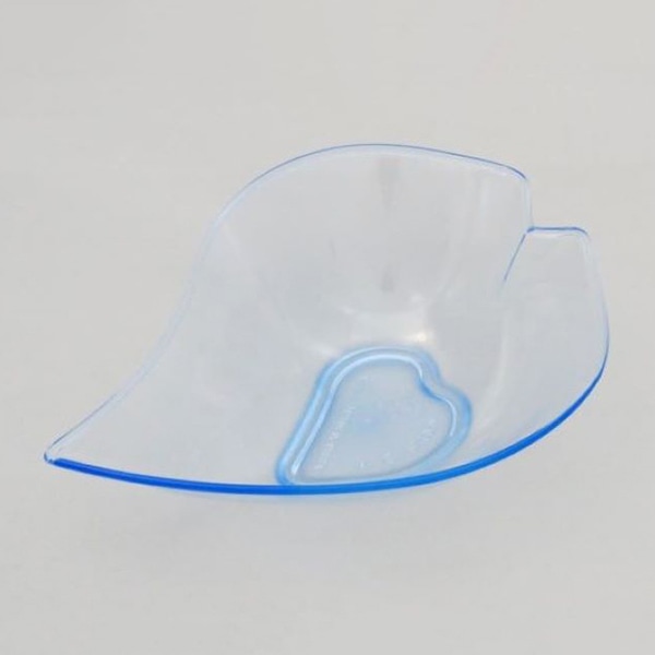 ニシキ プラスチック皿 ほほえみ PS 13 透明ブルー 25枚/袋（ご注文単位16袋）【直送品】