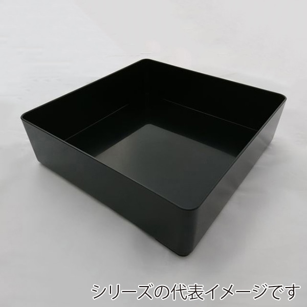 ニシキ 重箱容器 飛鳥 角型 本体 7.5寸 黒 5枚/袋（ご注文単位6袋）【直送品】