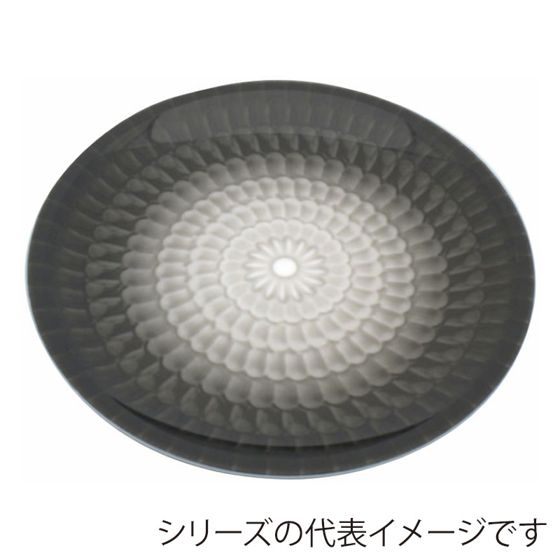 ニシキ プラスチック皿 丸皿 D-30 菊墨 10枚/袋（ご注文単位20袋）【直送品】