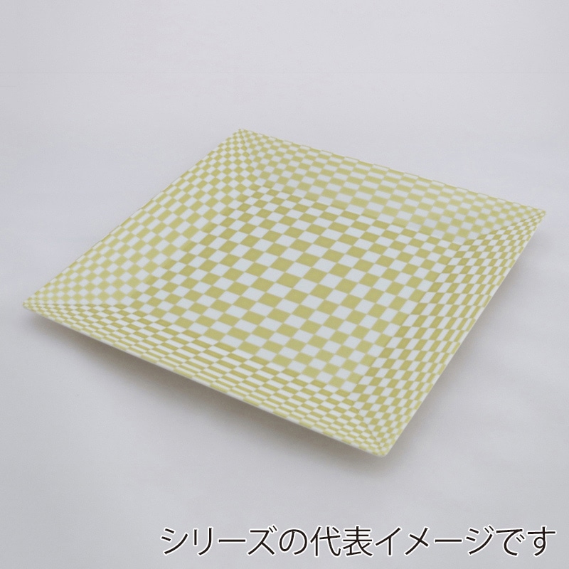 ニシキ プラスチック皿 角皿 30 ホワイト・ゴールド 10枚/袋（ご注文単位10袋）【直送品】