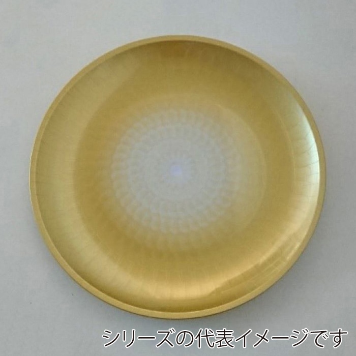 ニシキ プラスチック皿 丸皿 D-30 菊金 10枚/袋(ご注文単位20袋)【直送品】