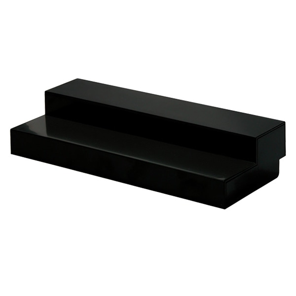 アルファ スライド式ひな段 2段 黒 RY8-0187BL 1個（ご注文単位1個）【直送品】