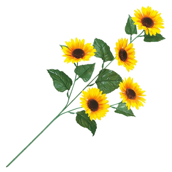 アルファ ひまわりスプレー3本枝 5輪 TY2-0127 1本（ご注文単位1本）【直送品】