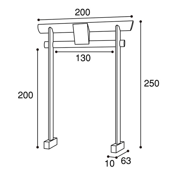 アルファ スーパージャンボ鳥居POP GS8-0075 1セット(ご注文単位1セット)【直送品】
