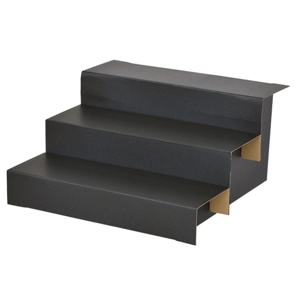 アルファ ペーパーヒナ段 3段 黒 GS8-0061BK 1セット（ご注文単位1セット）【直送品】