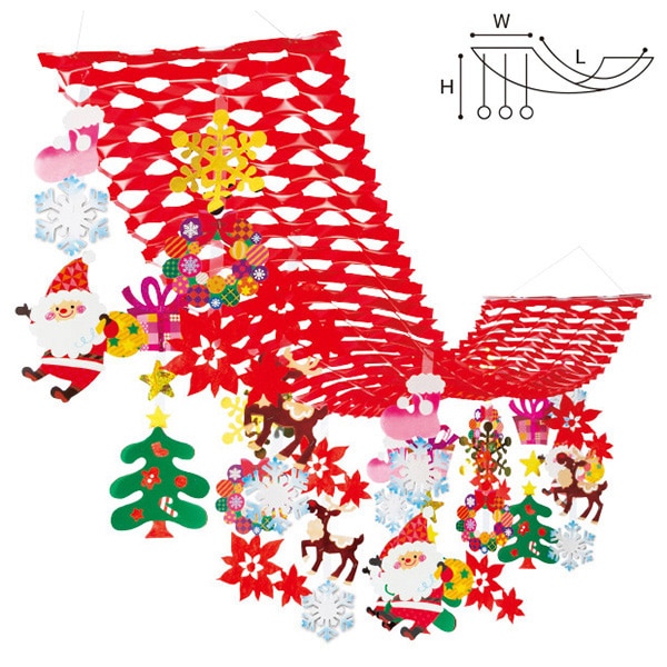 アルファ クリスマスキャロルプリーツハンガー TA5-1172 1個(ご注文単位1個)【直送品】