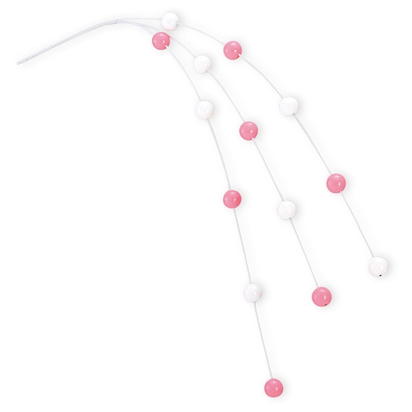 アルファ 餅花3本シダレ ピンク／白 TQ7-2026 1本（ご注文単位1本）【直送品】