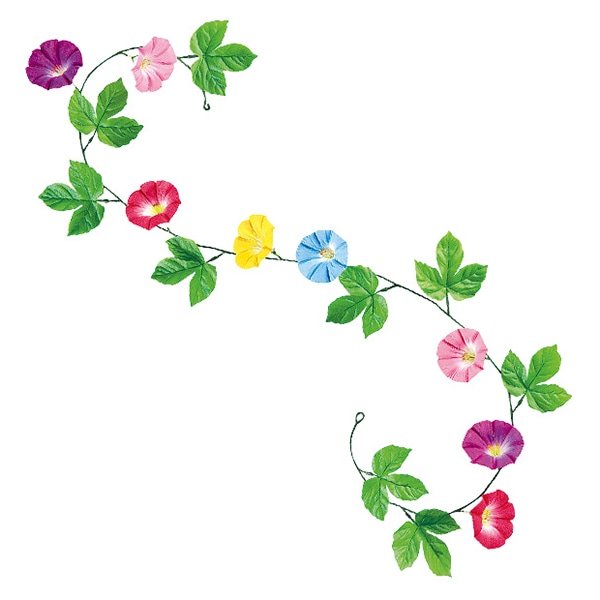 アルファ 朝顔ガーランド SP2-2007 1本（ご注文単位20本）【直送品】