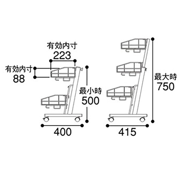 アルファ アシストラック W600 KN8-0022 1台(ご注文単位1台)【直送品】