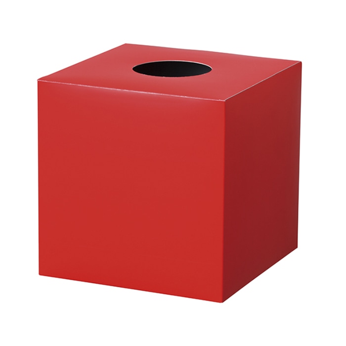 アルファ 抽選箱 赤 無地 GS8-0074 1個（ご注文単位5個）【直送品】