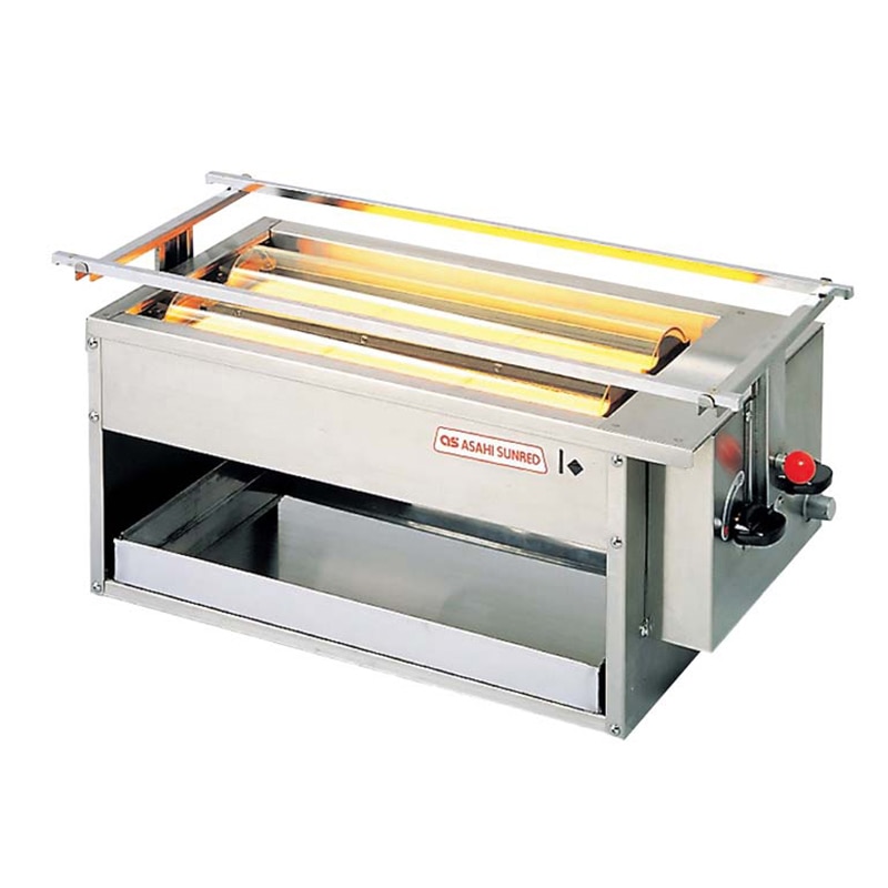 アサヒ　赤外線下火式グリラー　黒潮2号（2連） SG-16K型　LP  1個（ご注文単位1個）【直送品】