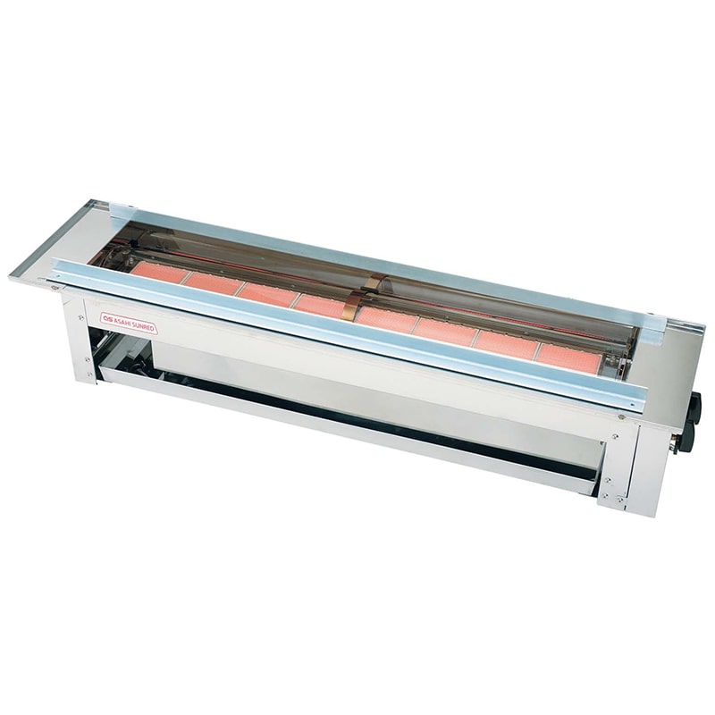 アサヒ　赤外線下火式グリラー　うなぎ串焼（特大） SG-15N型　LP  1個（ご注文単位1個）【直送品】