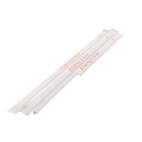 シバセ工業 ストレートストロー 4.5mm×21cm 白 1箱(ご注文単位1箱)【直送品】