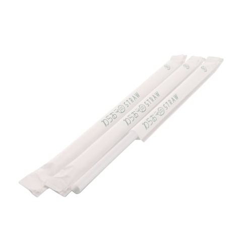 シバセ工業 ストレートストロー 6mm×17cm 白 1箱(ご注文単位1箱)【直送品】