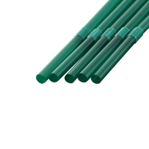 シバセ工業 フレックスストロー 6mm×17cm 緑 1箱(ご注文単位1箱)【直送品】
