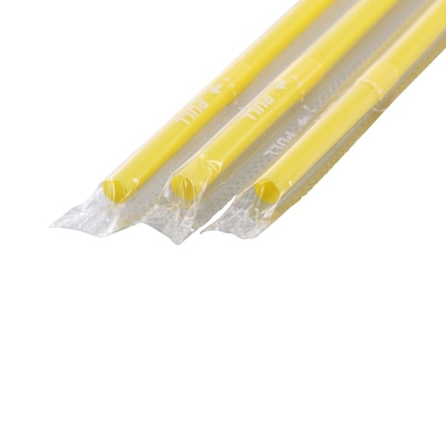 >シバセ工業 フレックスストロー　フィルム包装 6×21 411黄 1箱（ご注文単位1箱）【直送品】