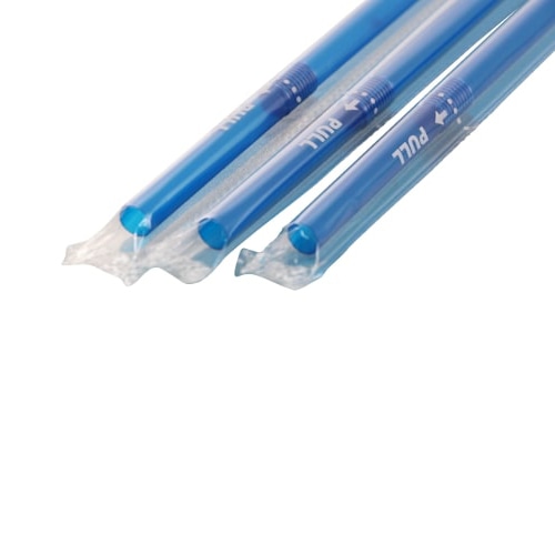 シバセ工業 フレックスストロー 6mm×21cm 青 1箱(ご注文単位1箱)【直送品】