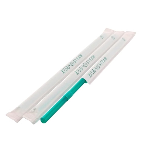 シバセ工業 フレックスストロー 6mm×21cm 緑 1箱(ご注文単位1箱)【直送品】