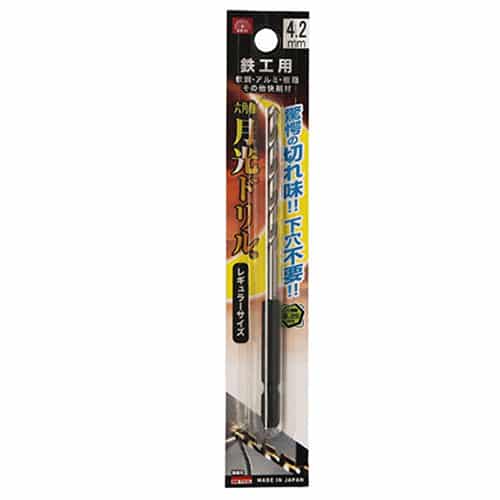 藤原産業 ビック・ツール 鉄工用月光ドリル 六角軸 4.2mm 1本ブリスターパック FS6SGK4.2 1本（ご注文単位1本）【直送品】