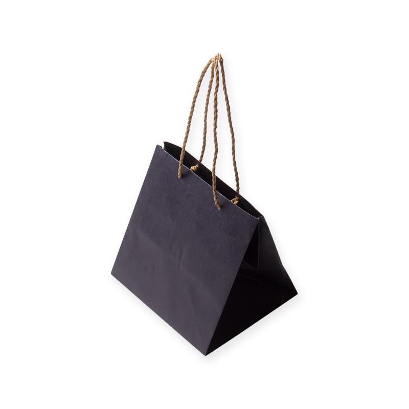 星野 手提げ紙袋 キャリーバッグ ZB-S 4 ネイビー 314283 100枚/束(ご注文単位1束)【直送品】