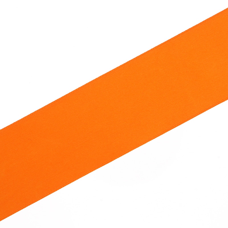 星野 リボン ラスターサテン 40mm幅×45m巻 322104 オレンジ 1巻